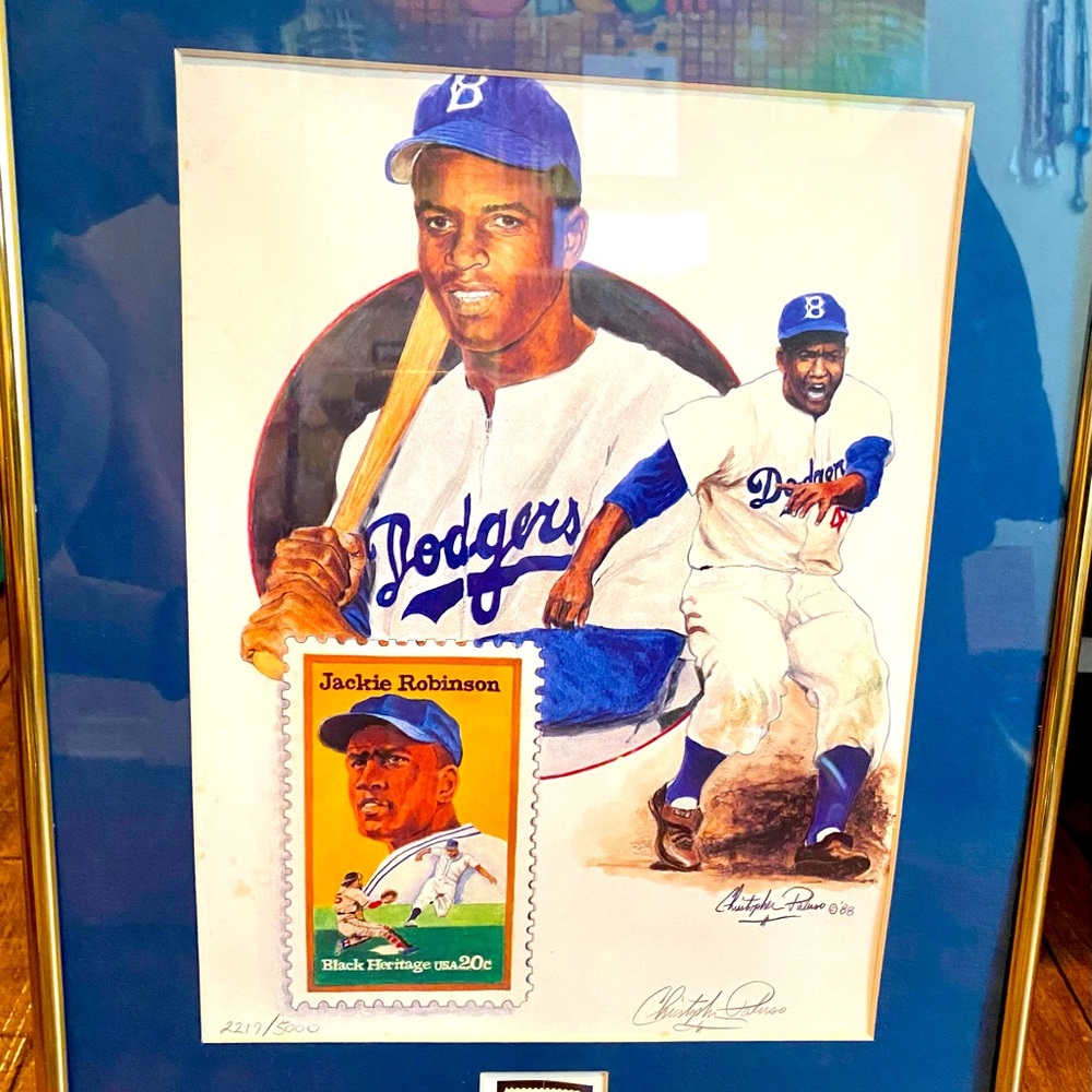 Authentic signed autograph Jackie Robinson